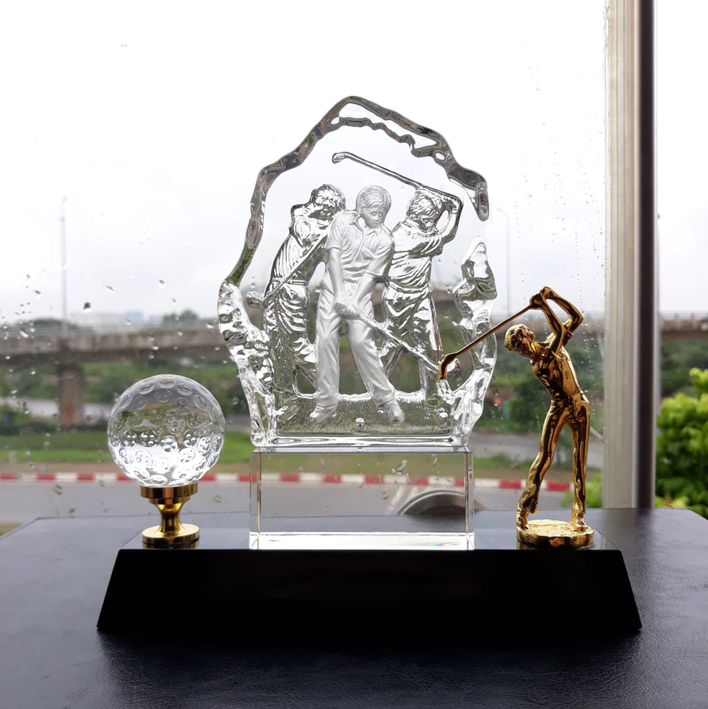 Kỷ niệm chương golf pha lê 21